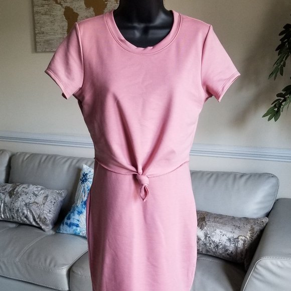 NWOT Popular Basics Pink Mini Dress - Picture 3 of 14